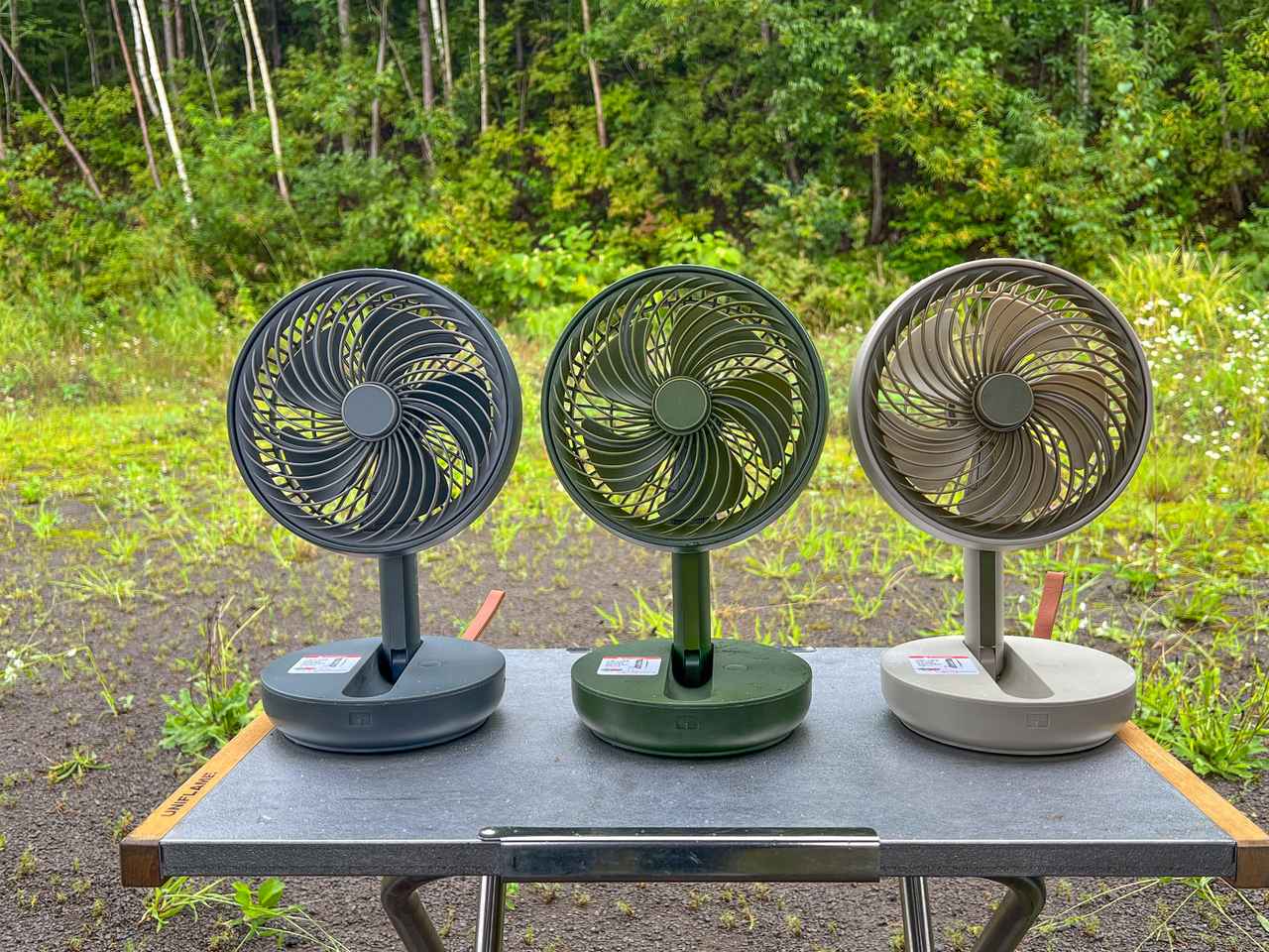 連続12時間使えるコードレス扇風機！ キャンプでも自宅でも◎『OLLY FOLDING FAN』がめちゃ良き