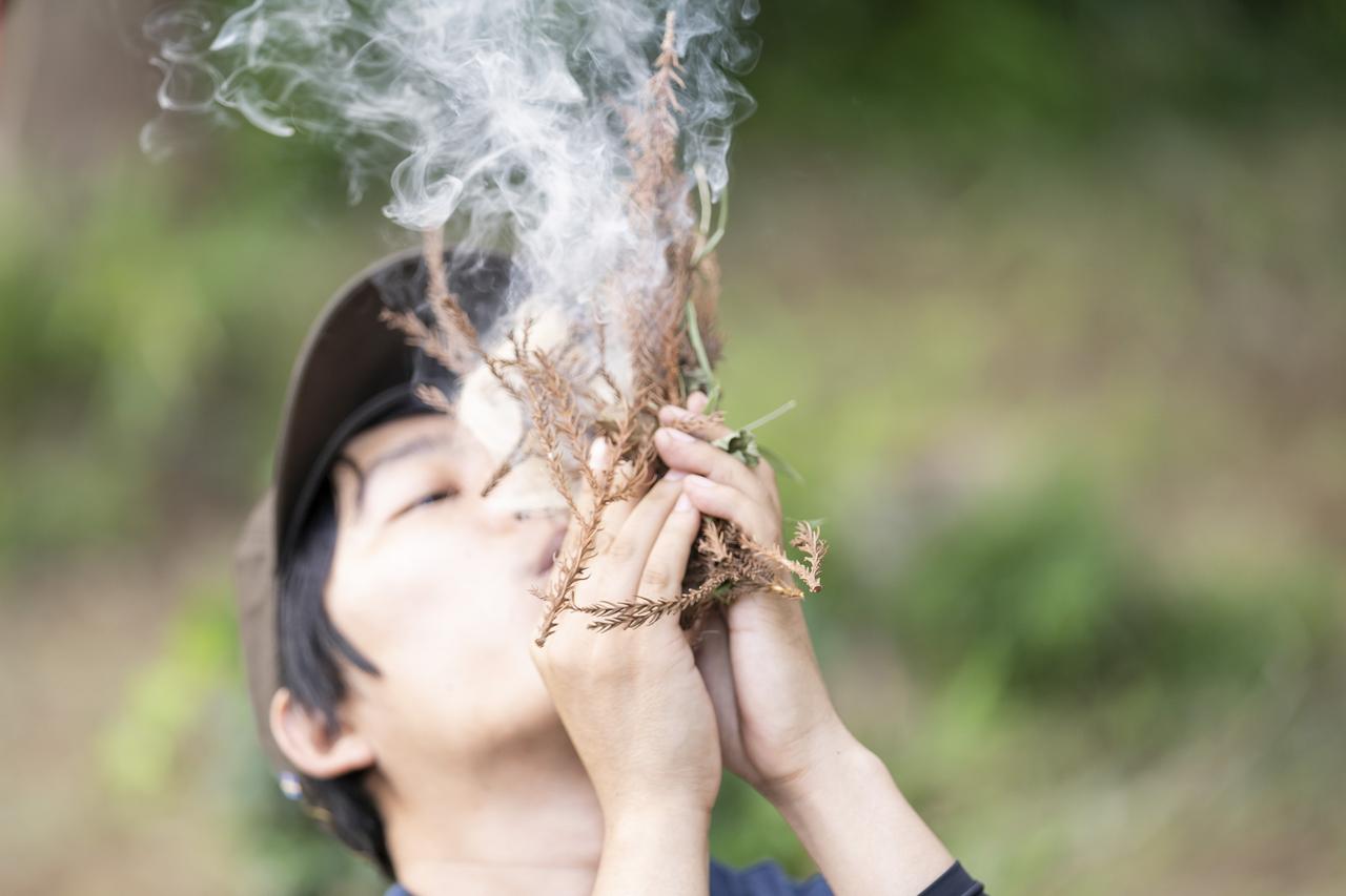 【おぎやはぎのハピキャン】阿諏訪さんと山菜狩り、箸作り、チャークロスで火起こし！＜vol.3＞