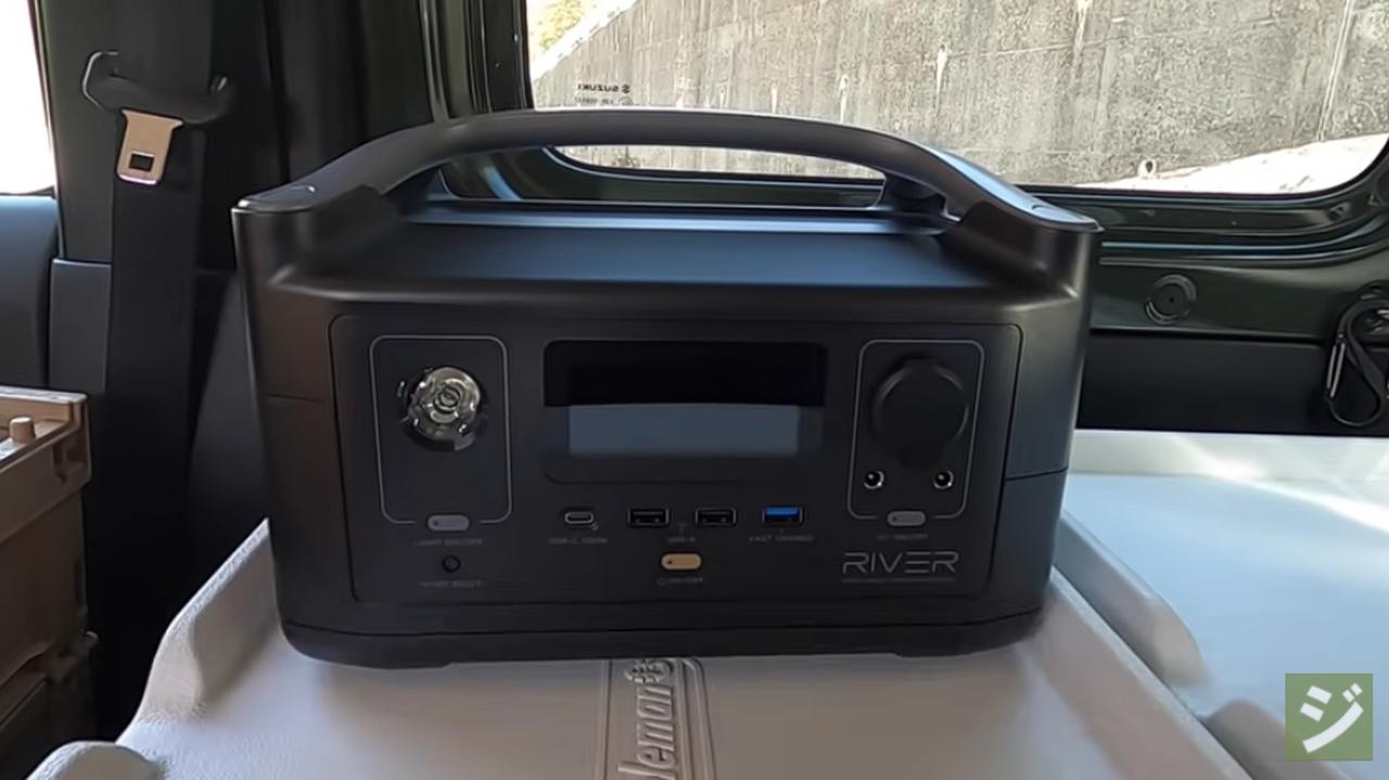 【ジムニー車中泊】ポータブル電源EcoFlow RIVERを使って車中調理に挑戦！