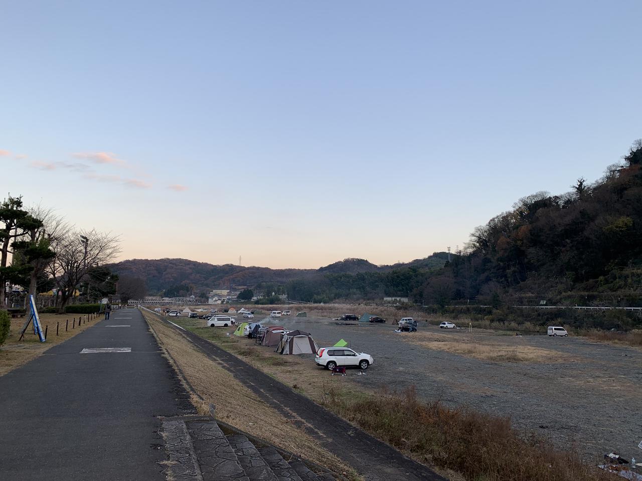 神奈川のキャンプスポット『田代運動公園』をレビュー　無料で利用できる中津川の河川敷