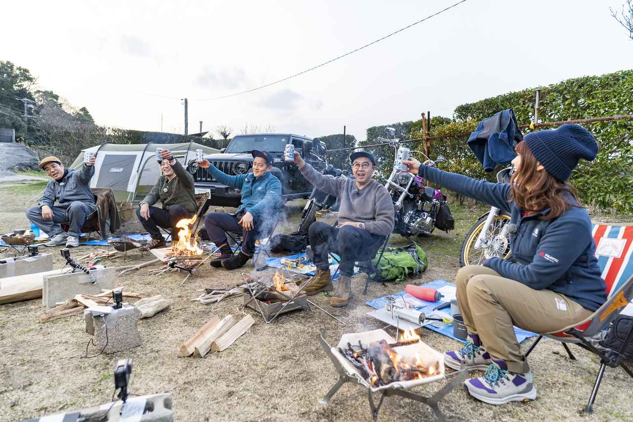 【おぎやはぎのハピキャン】愛知県知多半島でキャンプ（後編）　焚き火や地元の食材を使った料理を楽しみます！