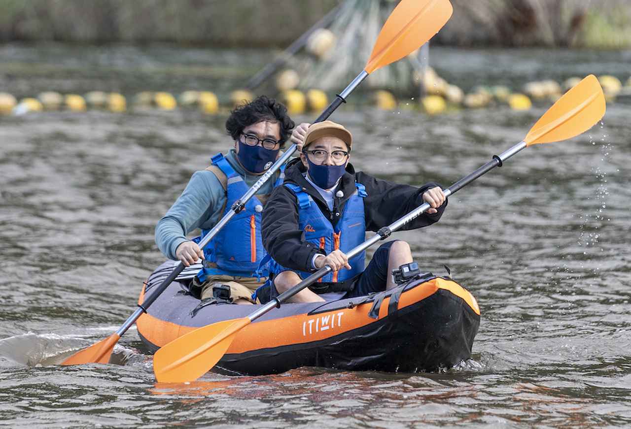 【番組ロケ密着】「おぎやはぎのハピキャン」カンニング竹山流 湖畔キャンプ（中編）おじさんたち奮闘TikTokダンス！話題の双眼鏡カールツァイスで景色堪能！デカトロン空気式カヤック体験