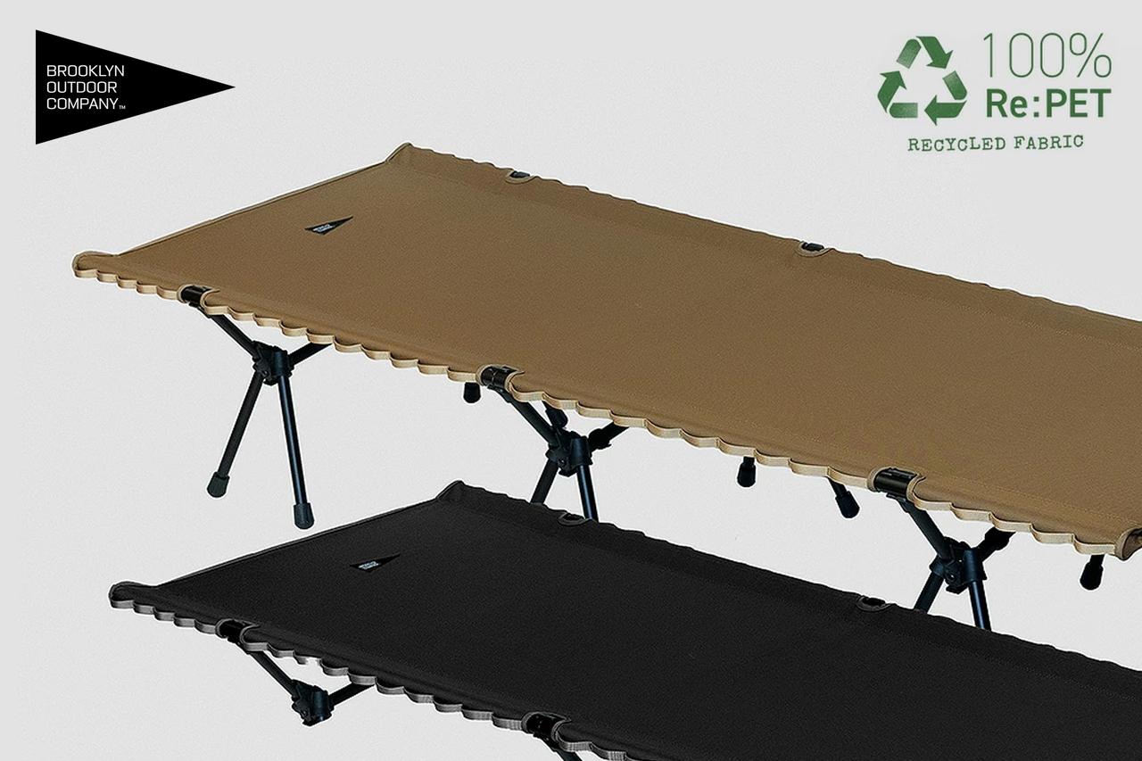 【コレ、すごい！】エコでサステナブル素材なのに、寝心地が抜群なコット『The RePET 600D Tactical Folding Cot』が新発売