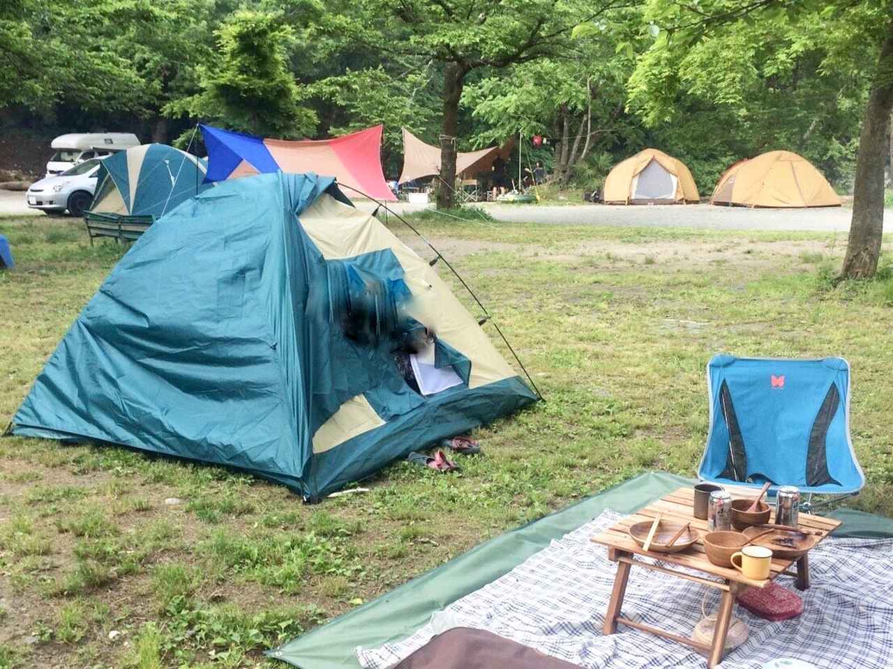 【おすすめキャンプ場22】清流・道志川で川遊び！四季折々の山の景色と温泉に癒される「緑の休暇村・青根キャンプ場」