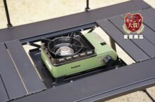 タフまるもバーナーも設置OK！Alpen Outdoors『アルミユニットテーブル110』でキャンプテーブル選びに終止符