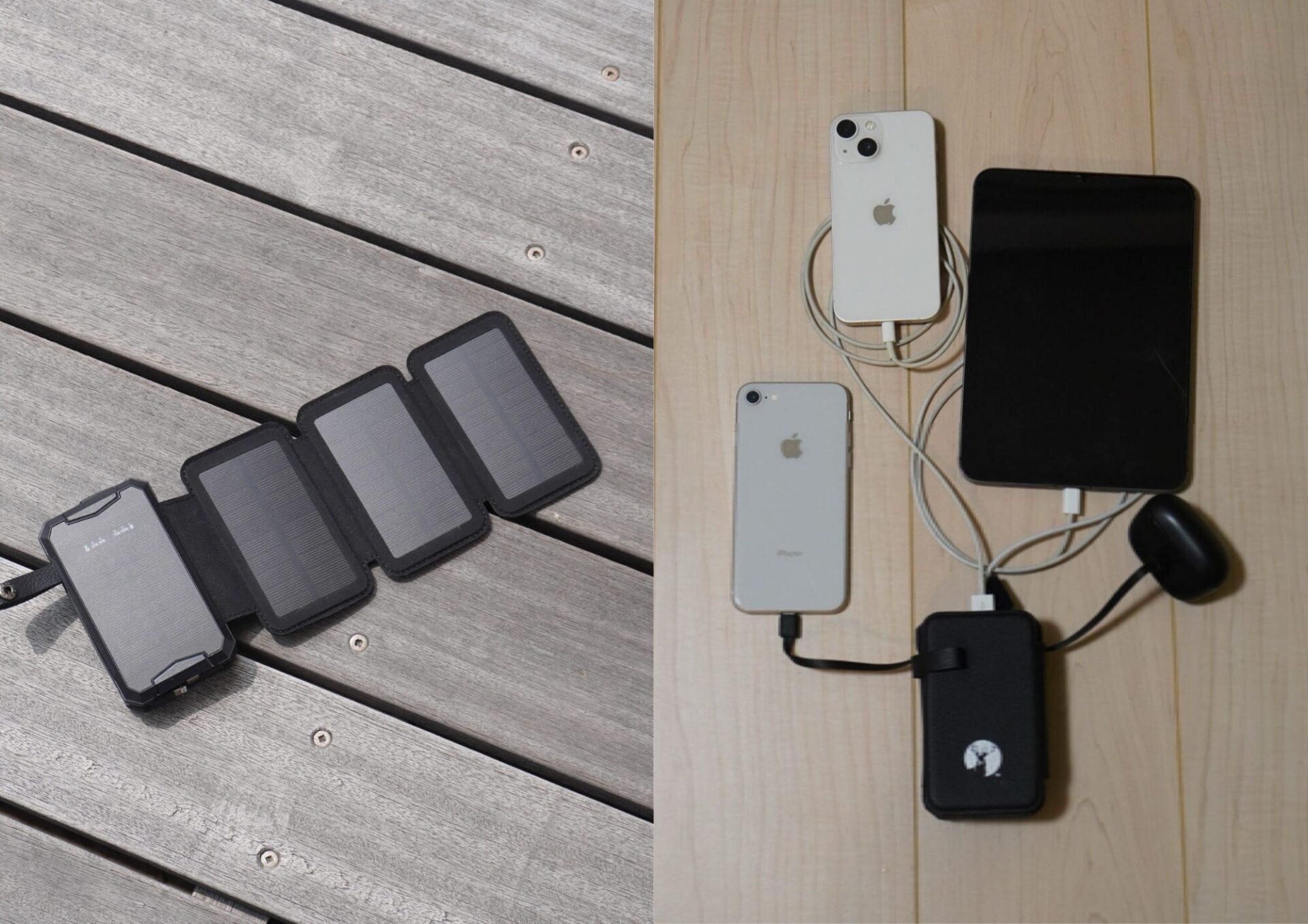 【防災＆キャンプ】ソーラー充電で4台同時接続！キャプテンスタッグのモバイルバッテリーが便利すぎた