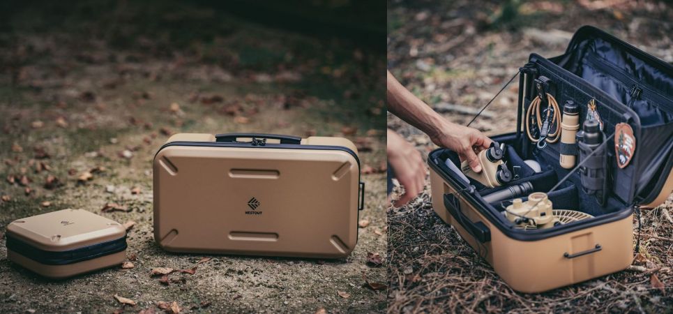 衝撃に強く、汚れにも強い。NESTOUTから、スタッキング可能なアウトドア用ギアケースが登場