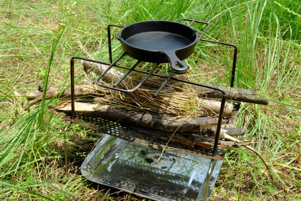 スキレットと焚き火台